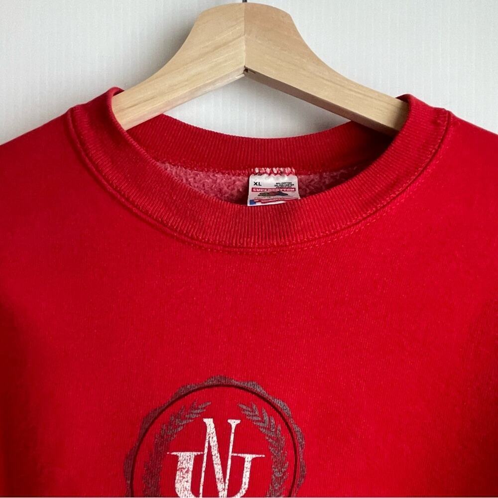Vintage Nebraska Huskers Crewneck Sweatshirt Xl Fruit Of The Loom Brand Red — image 2 of 7